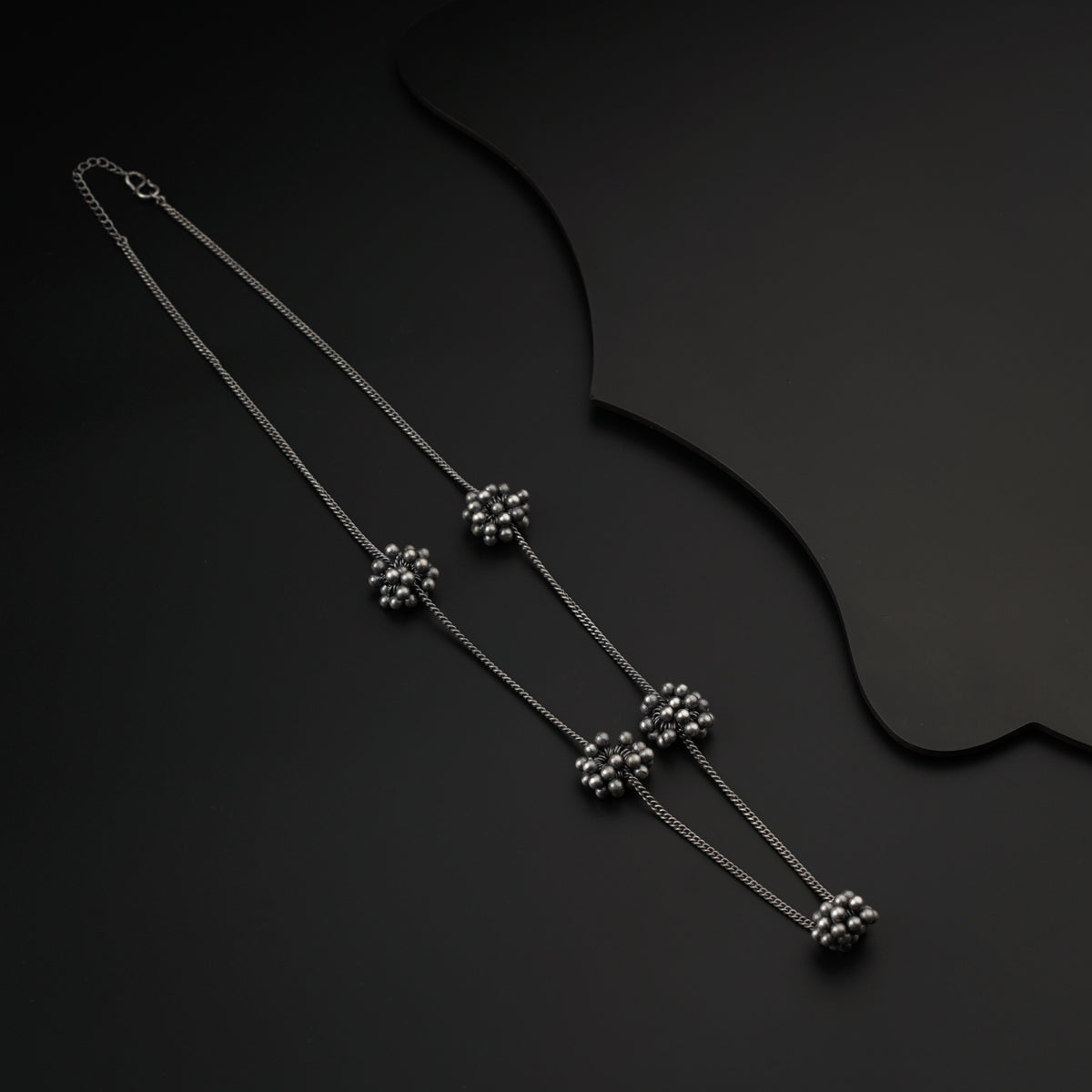 Silver Ghungroo Chain