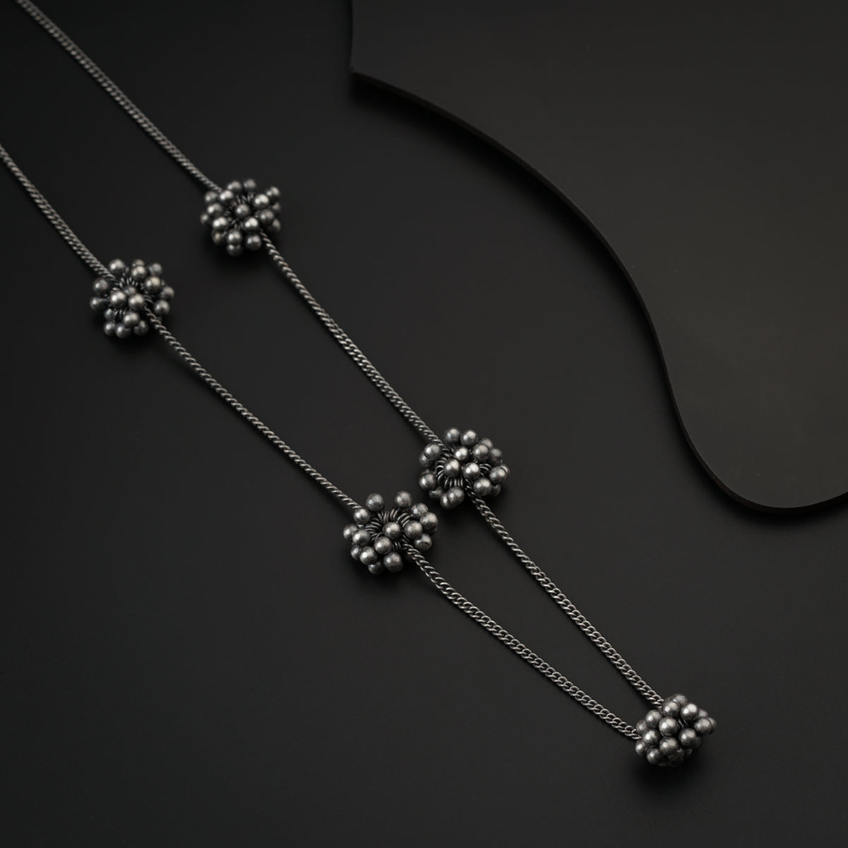 Silver Ghungroo Chain