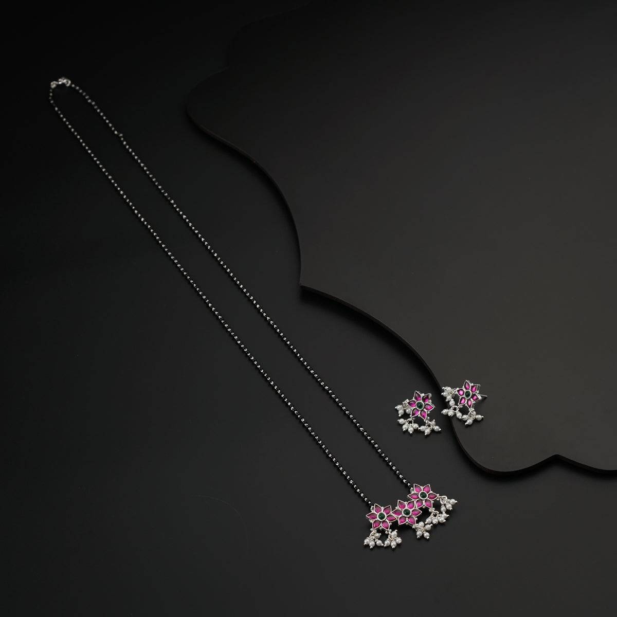 Bageecha Pink Nakshatra Mangalsutra Set