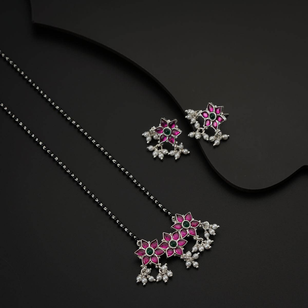 Bageecha Pink Nakshatra Mangalsutra Set