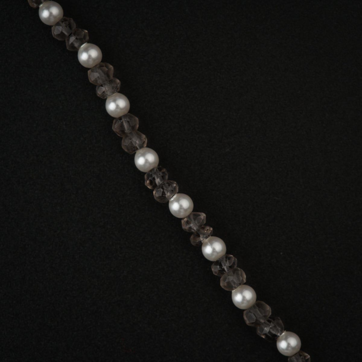Handmade Smokey Quartz and Pearls Set