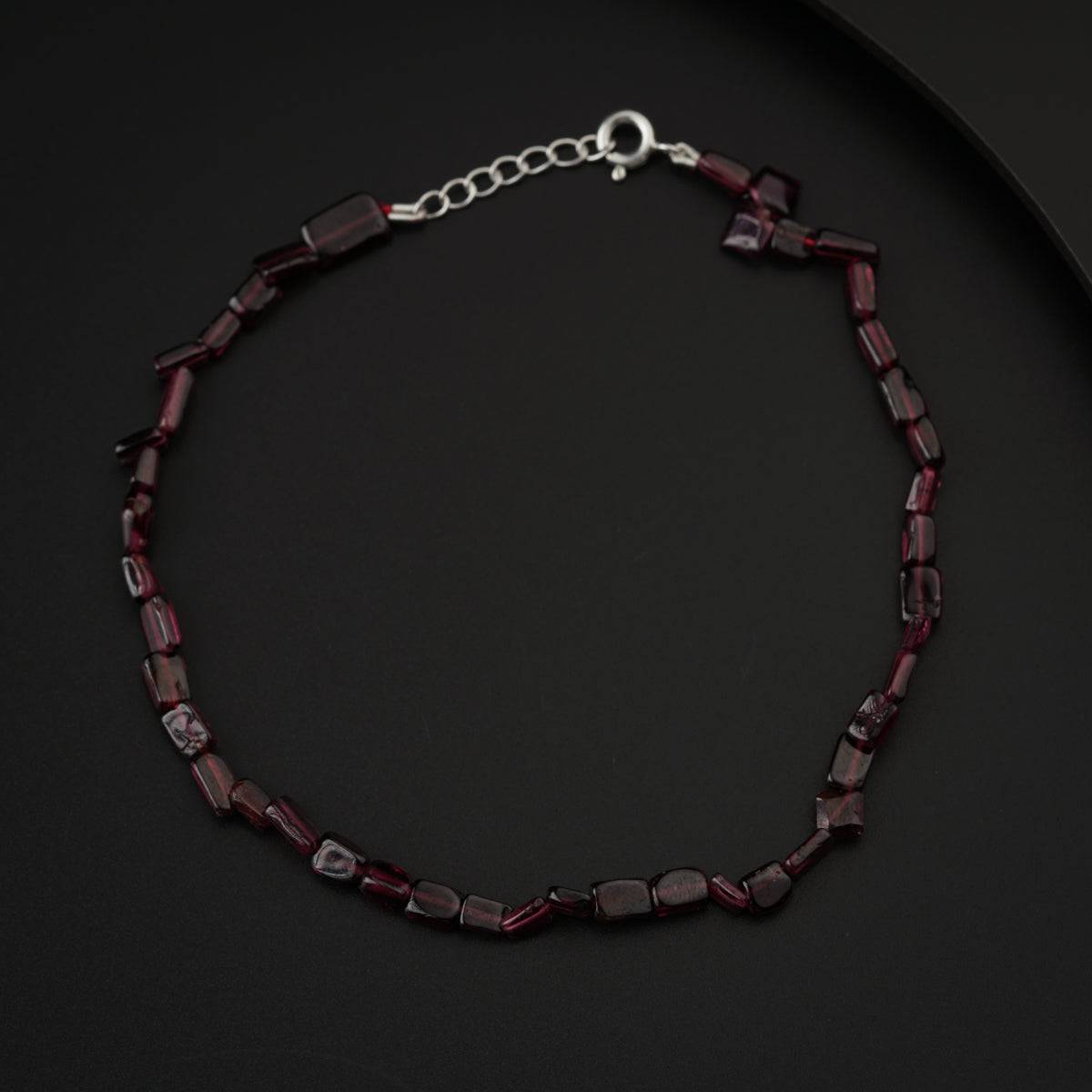 Semi Precious Garnet Anklet