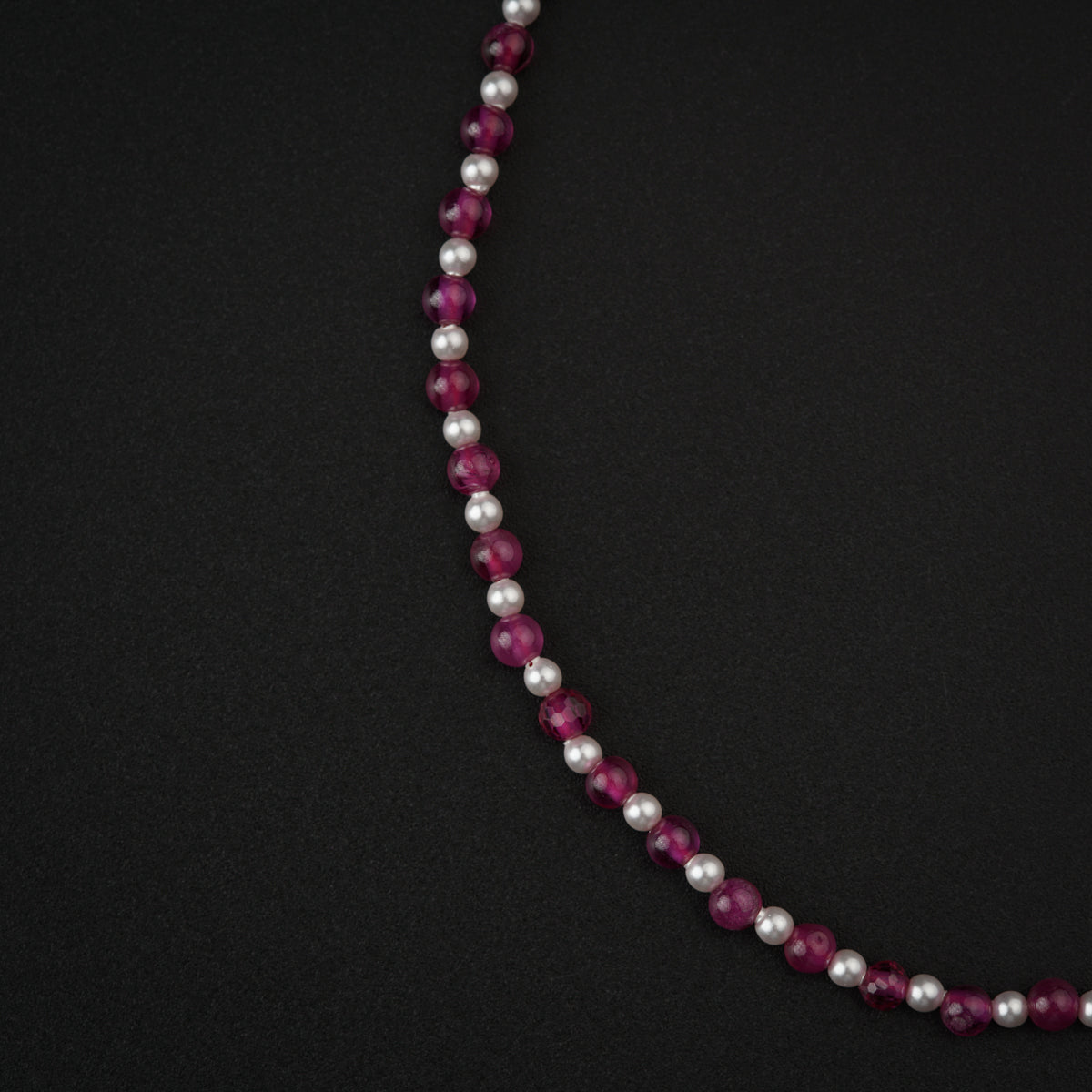 Ruby and Pearl Anklet