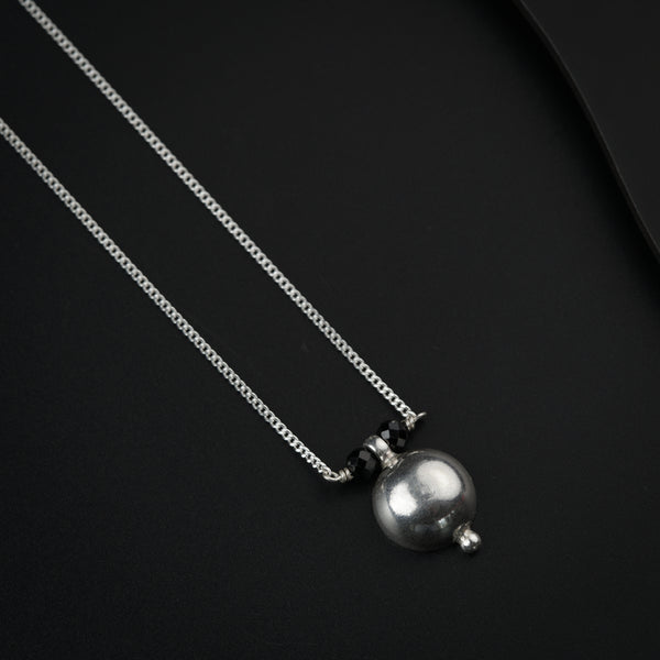 Silver Single Vatee Mangalsutra
