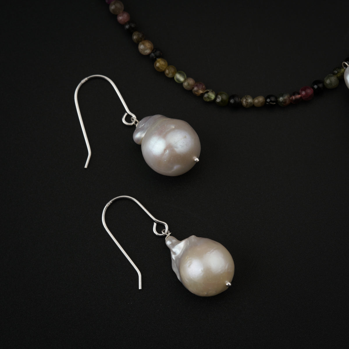 Handmade Tourmaline and Pearls Set