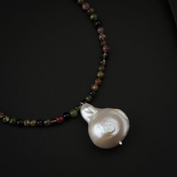 Handmade Tourmaline and Pearls Set
