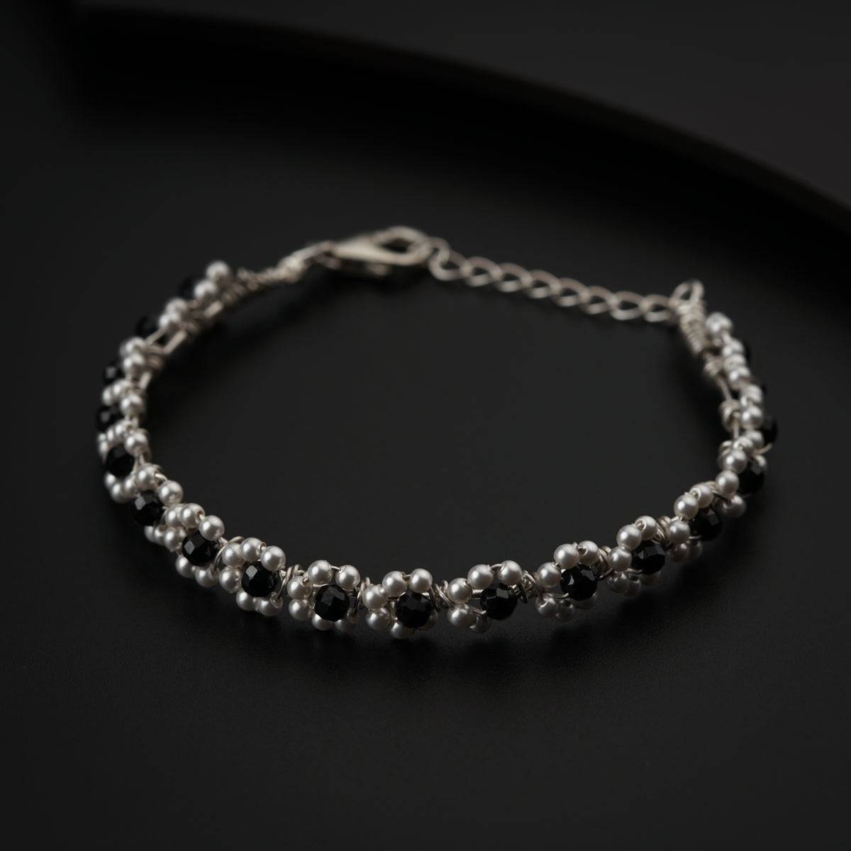 Silver Pearl Bracelet