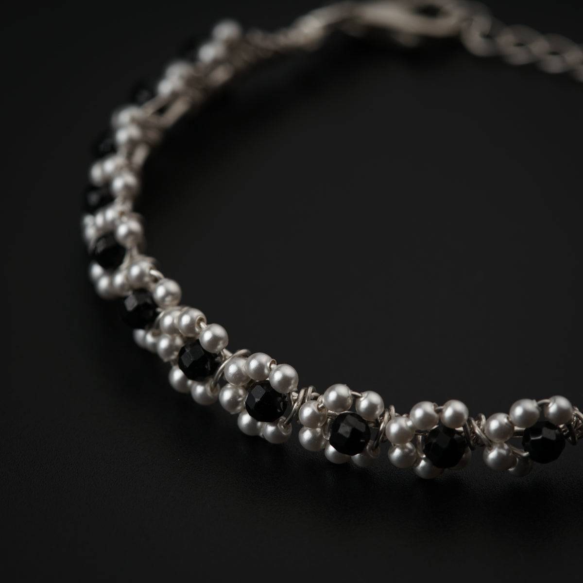 Silver Pearl Bracelet