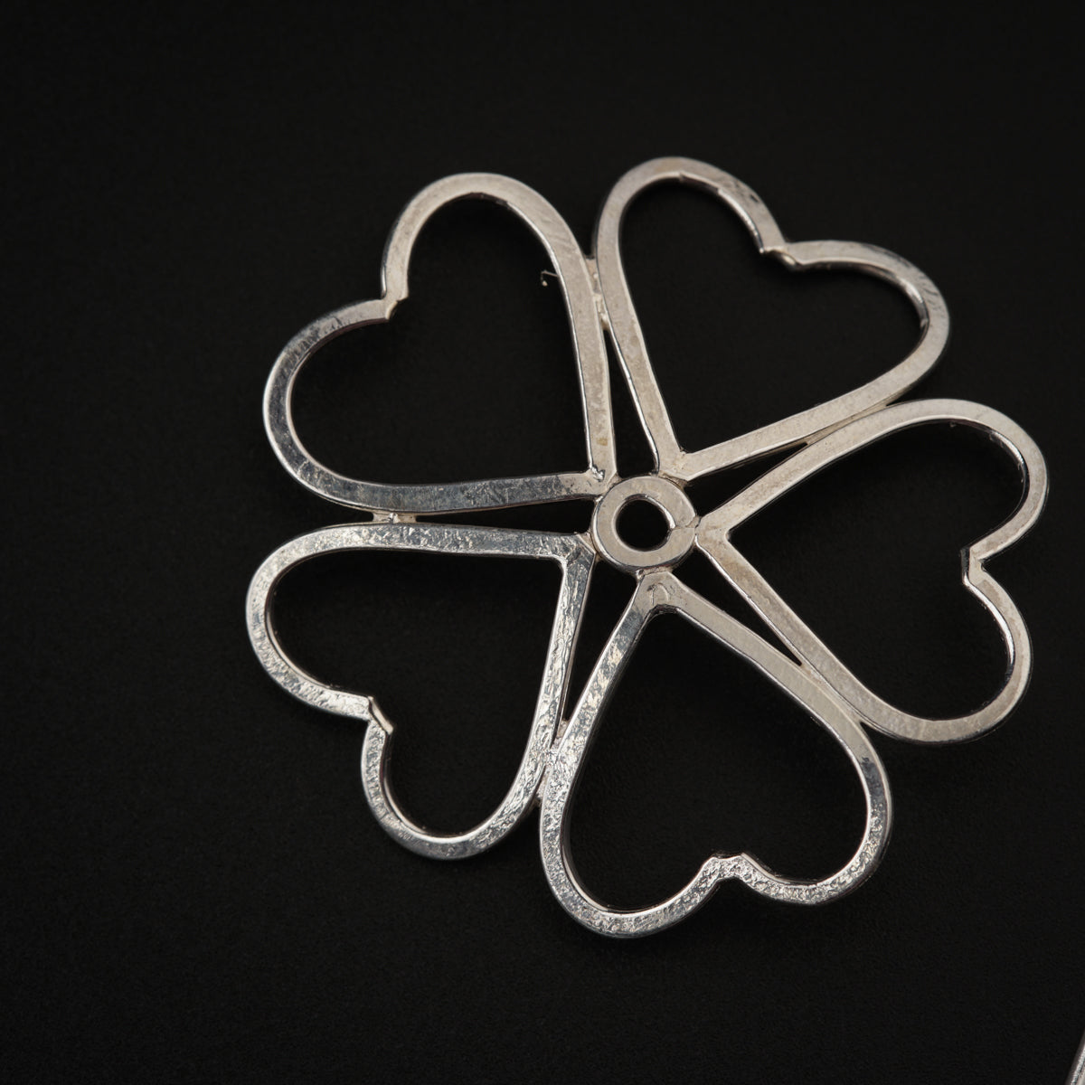 Silver Flower Hairpin