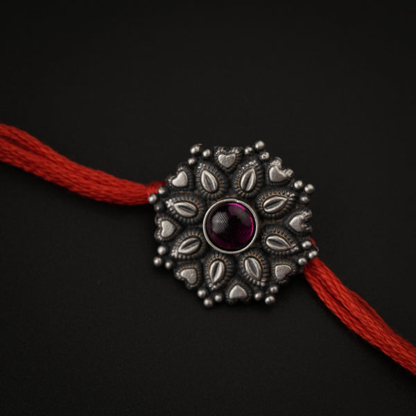 Handcrafted Silver Rakhi/Pendant