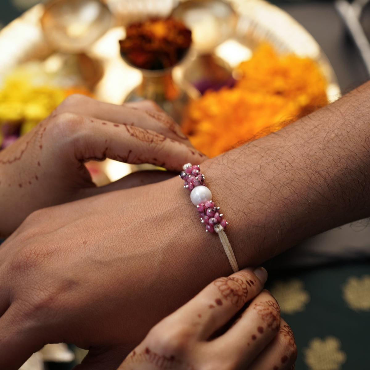 Handmade Tourmaline Rakhi