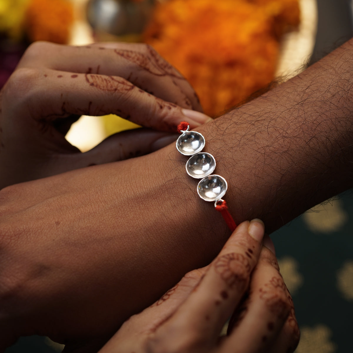 Silver Vatee Rakhi