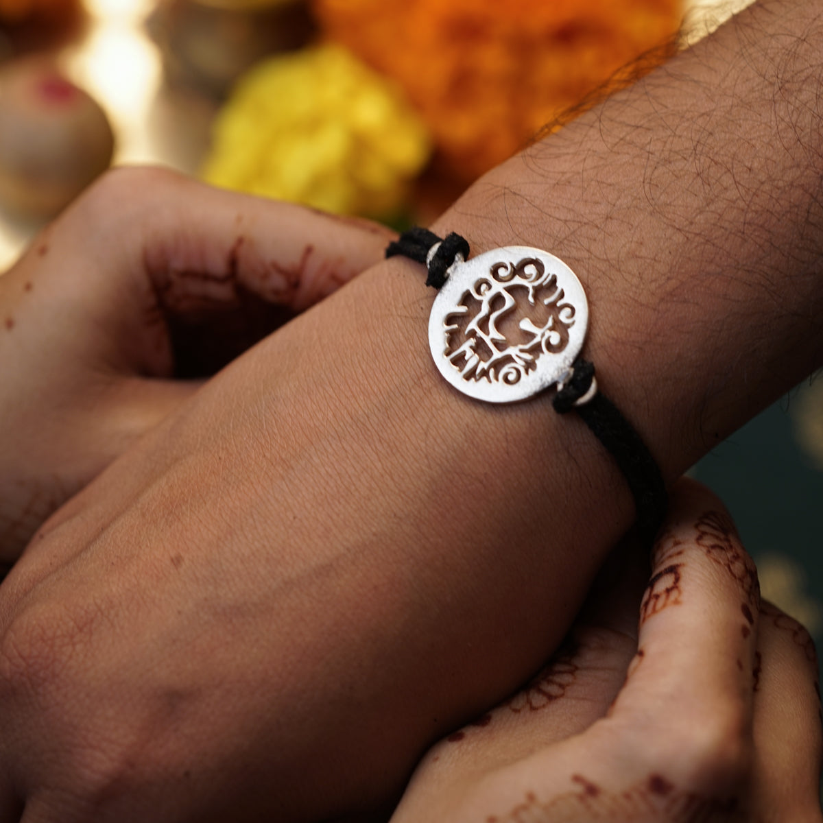 Leo / सिंह Silver Bracelet for Men