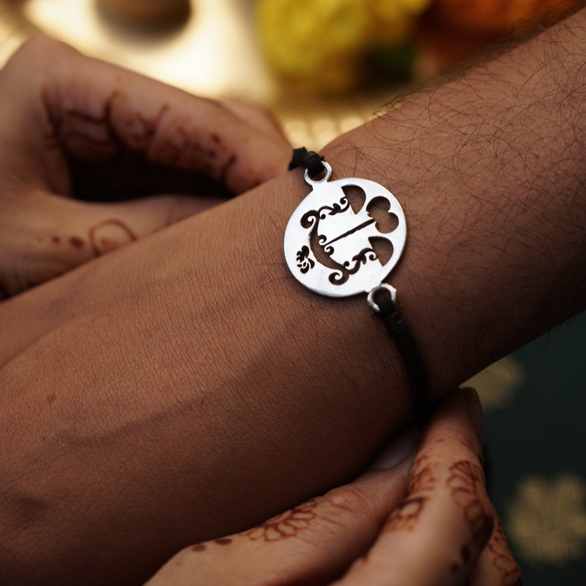 Libra / तूळ Silver Bracelet for Men