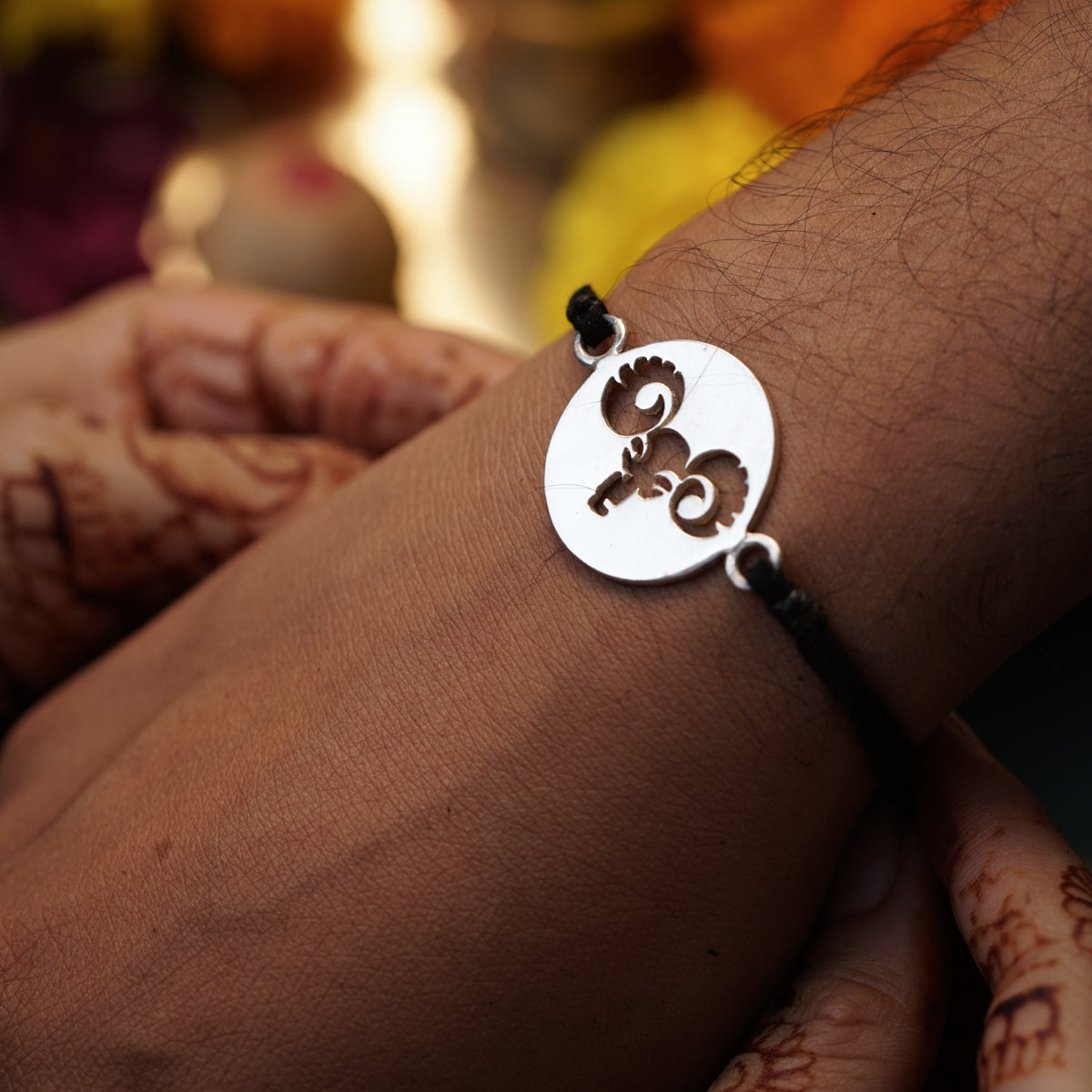 Aries / मेष Silver Bracelet for Men