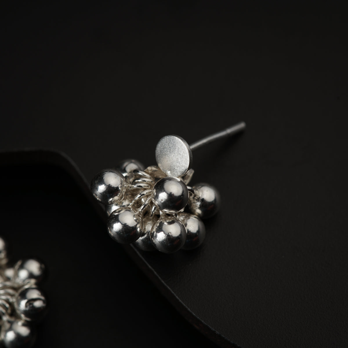 Silver Bead Bunch Studs (Suitable for Kids & Toddlers)