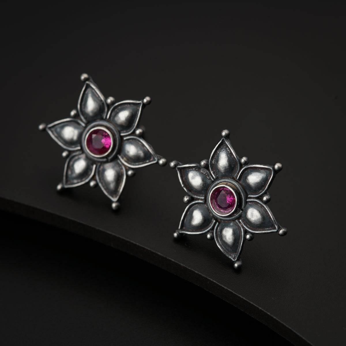 Silver Oxidized Parnika Set