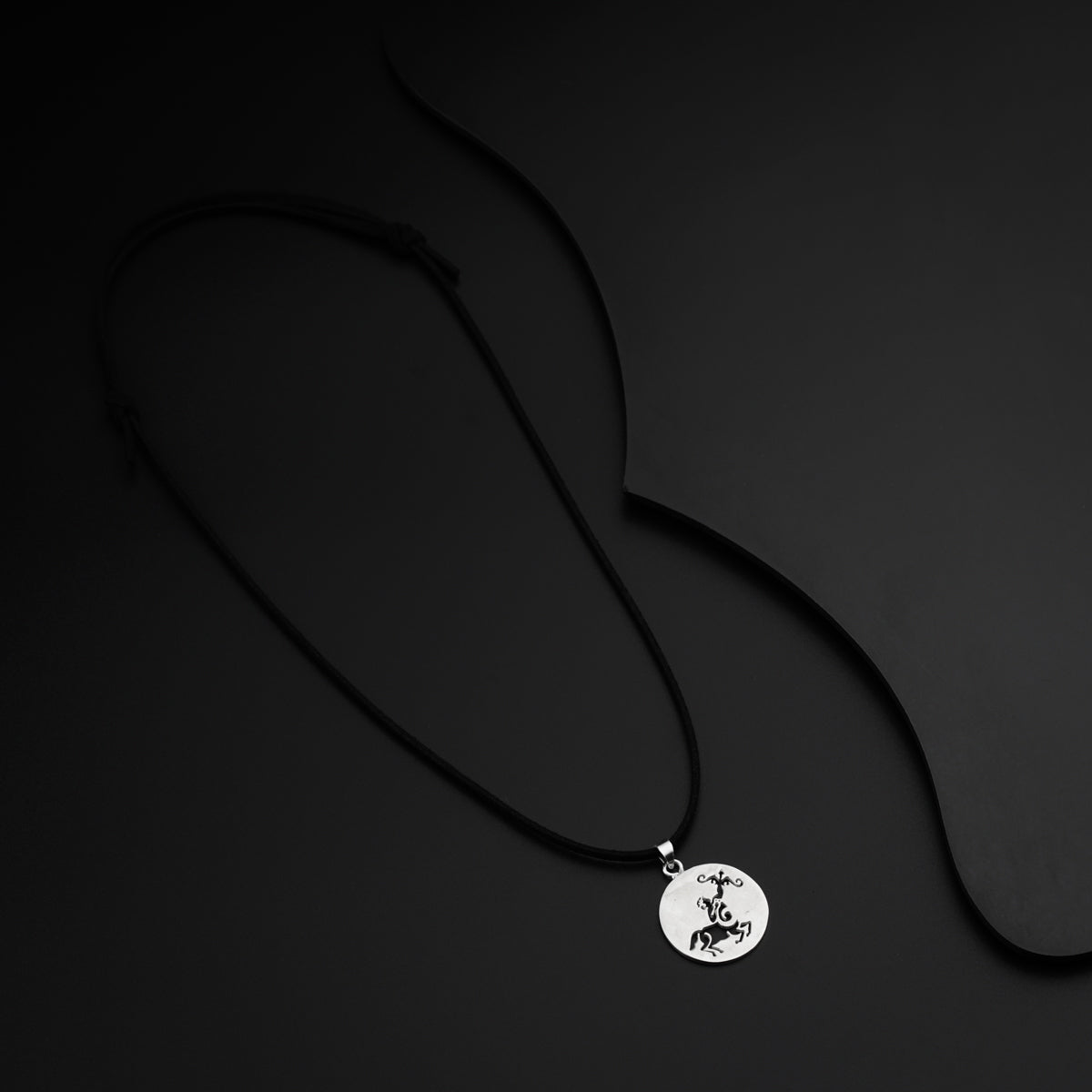 Sagittarius / धनु Silver Pendant Necklace