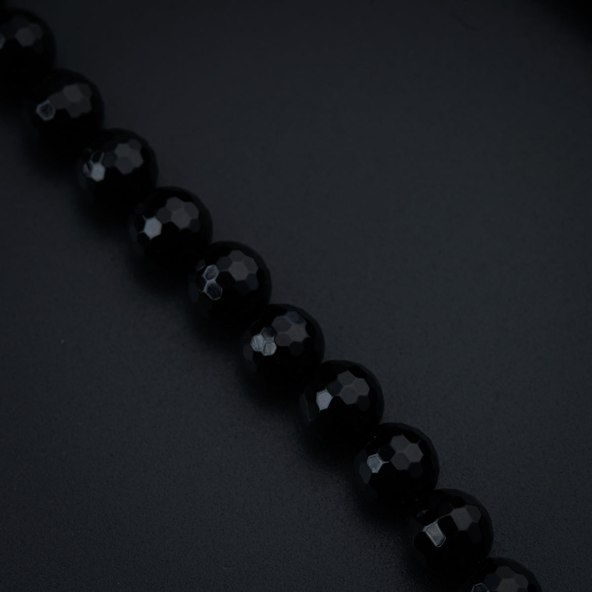 Tribal: Silver with Black Spinel Necklace