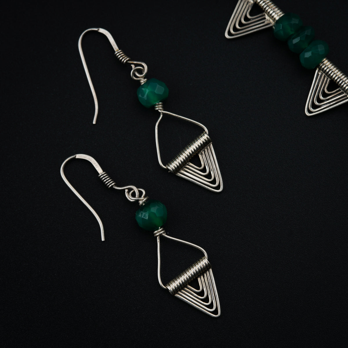 Handmade Silver Set: Onyx