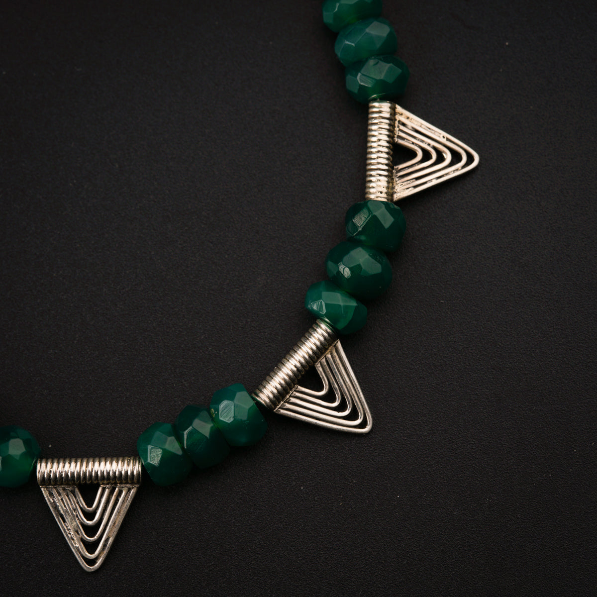Handmade Silver Set: Onyx