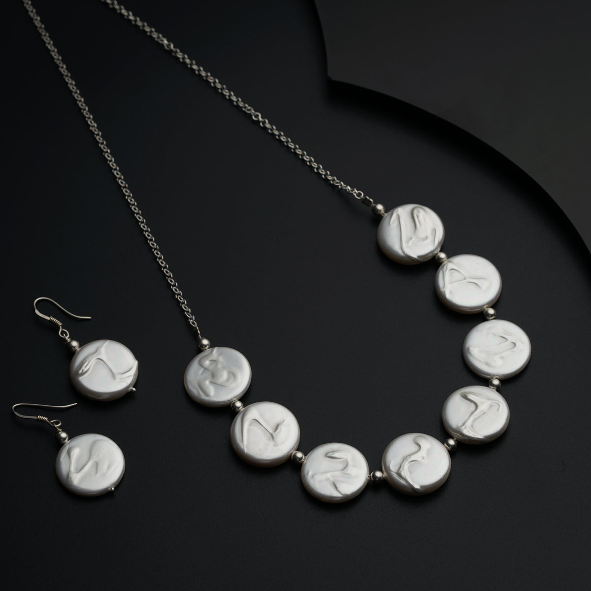 Silver and Coin Pearl Set
