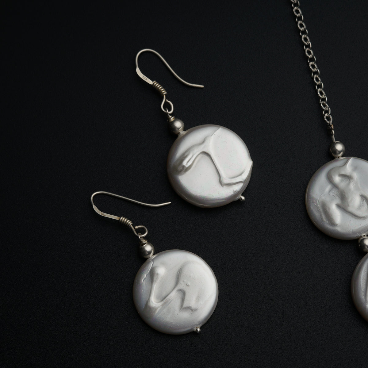 Silver and Coin Pearl Set