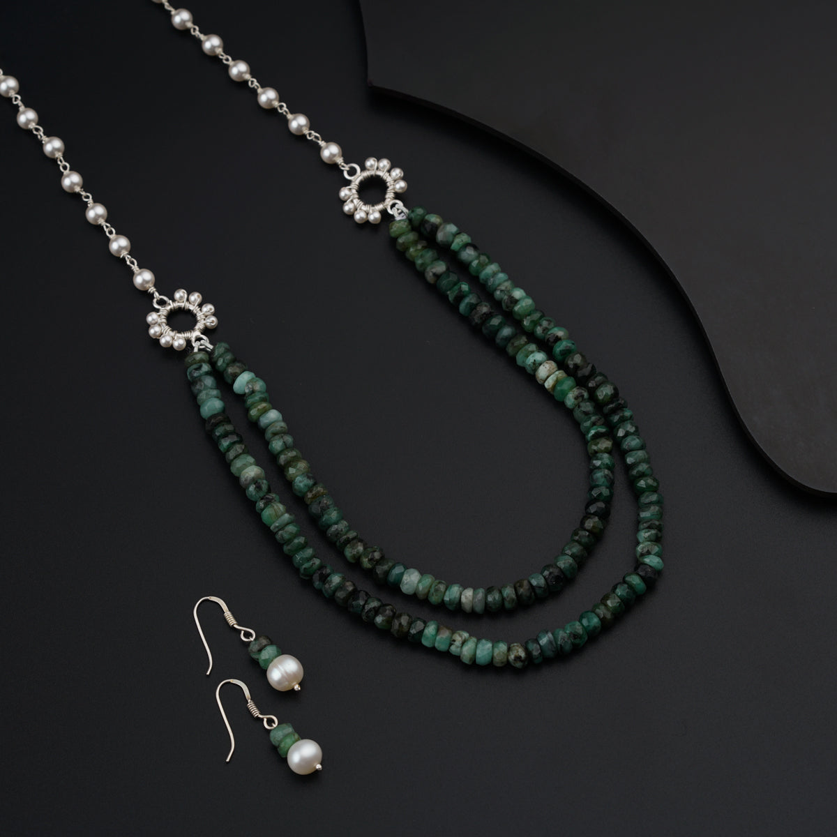 Emerald And Pearl Set