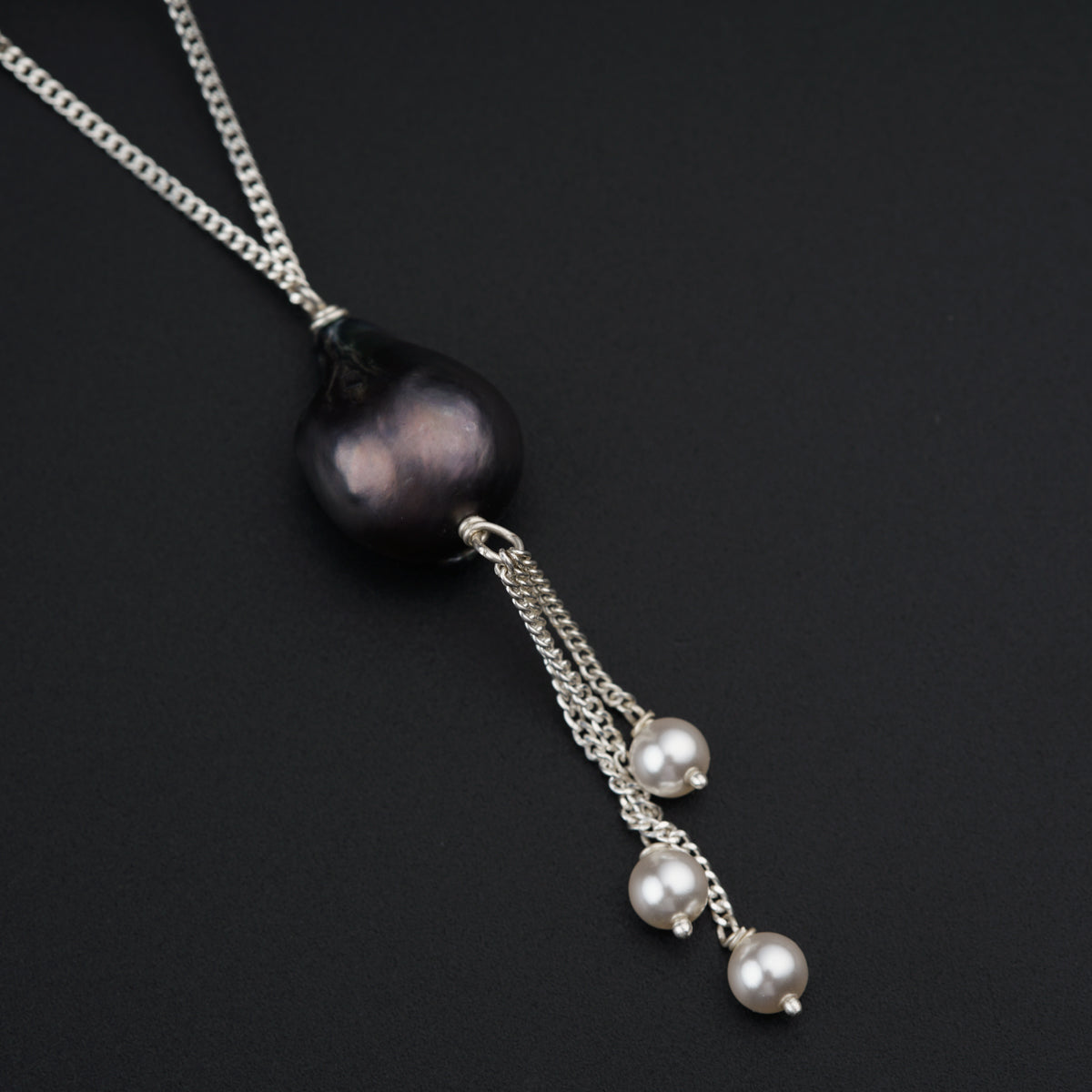 Silver Set with Baroque Pearls