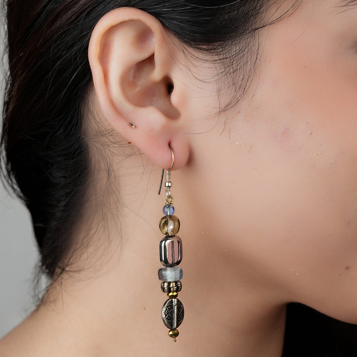 Multicolour Glass Bead Earrings