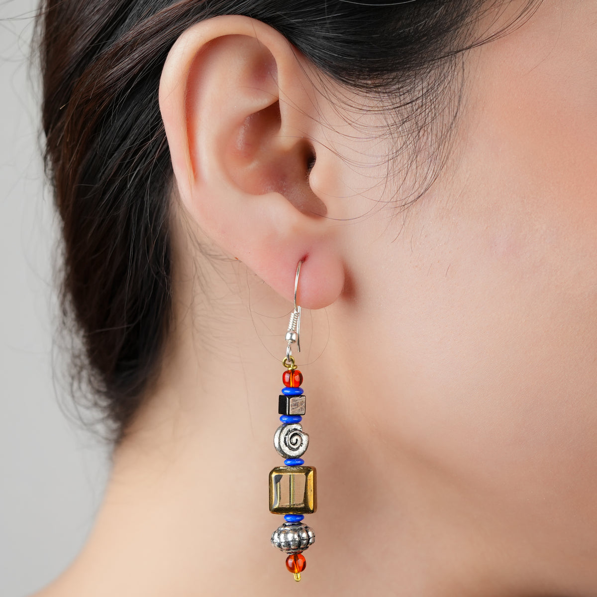 Multicolour Glass Bead Earrings