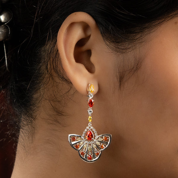 Oyster Shell Portugese Window Inspired Earring | 92.5 Sterling Siilver