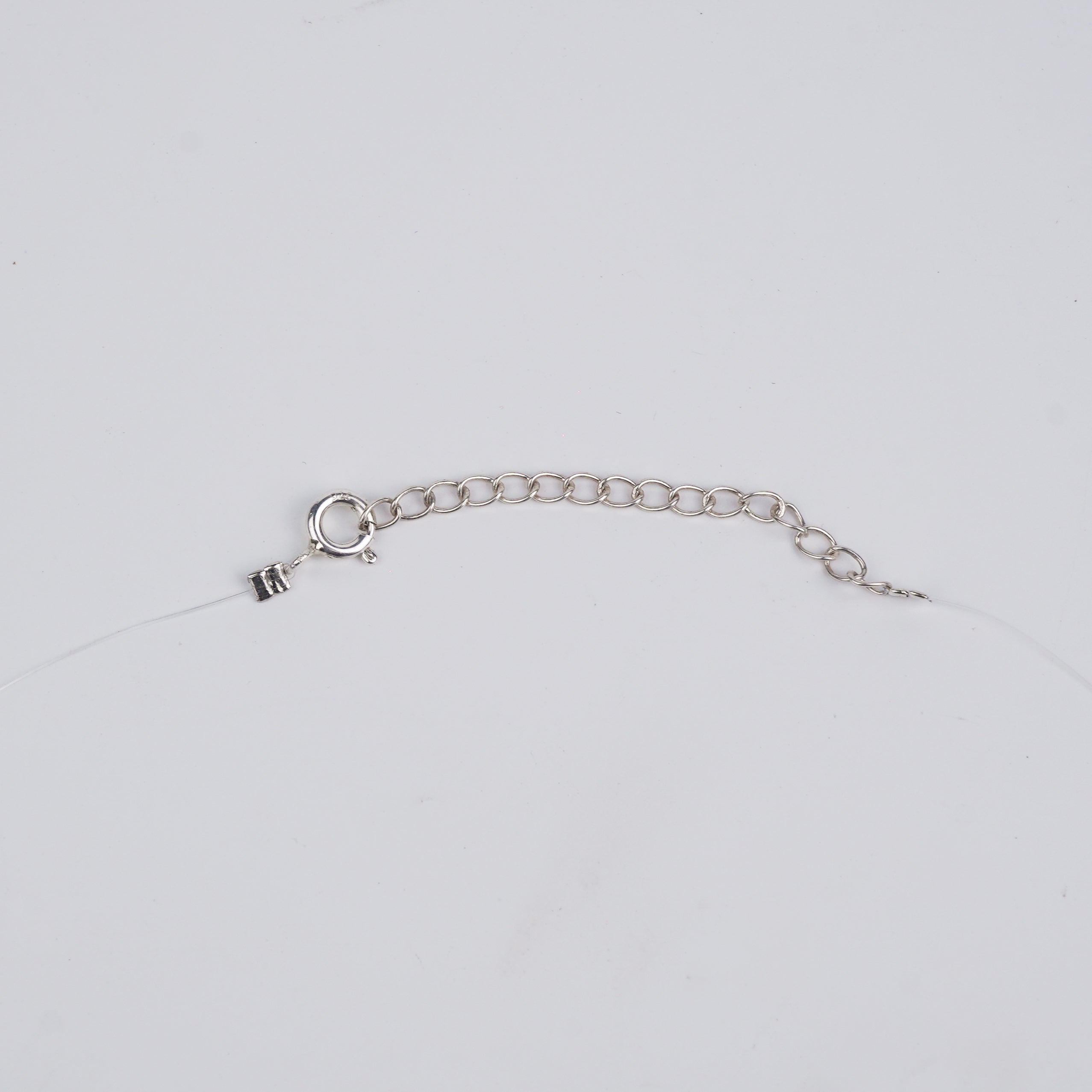 Silver CZ Multi Charm Set with Invisible Thread