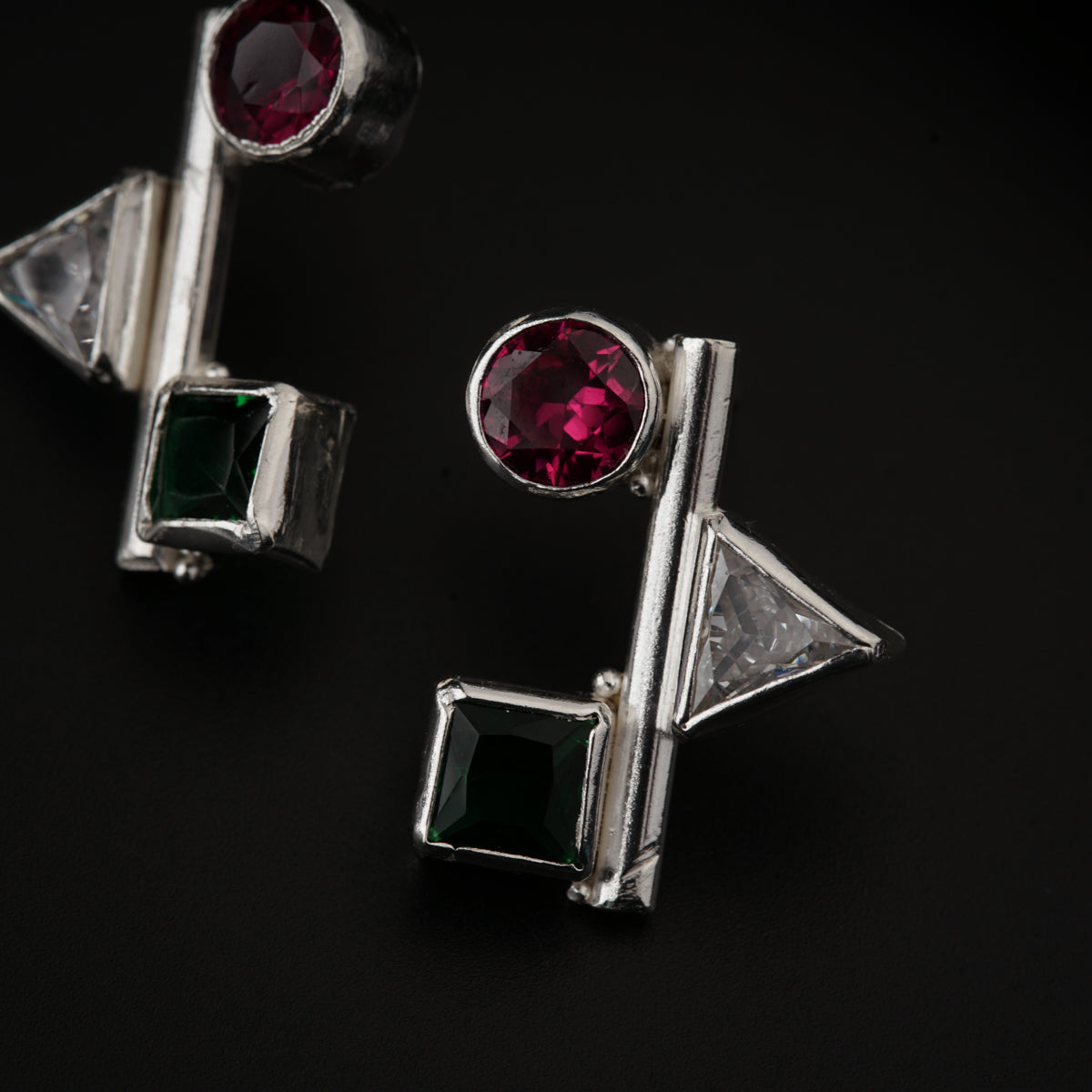 Geometric Earring | CZ | 92.5 Silver