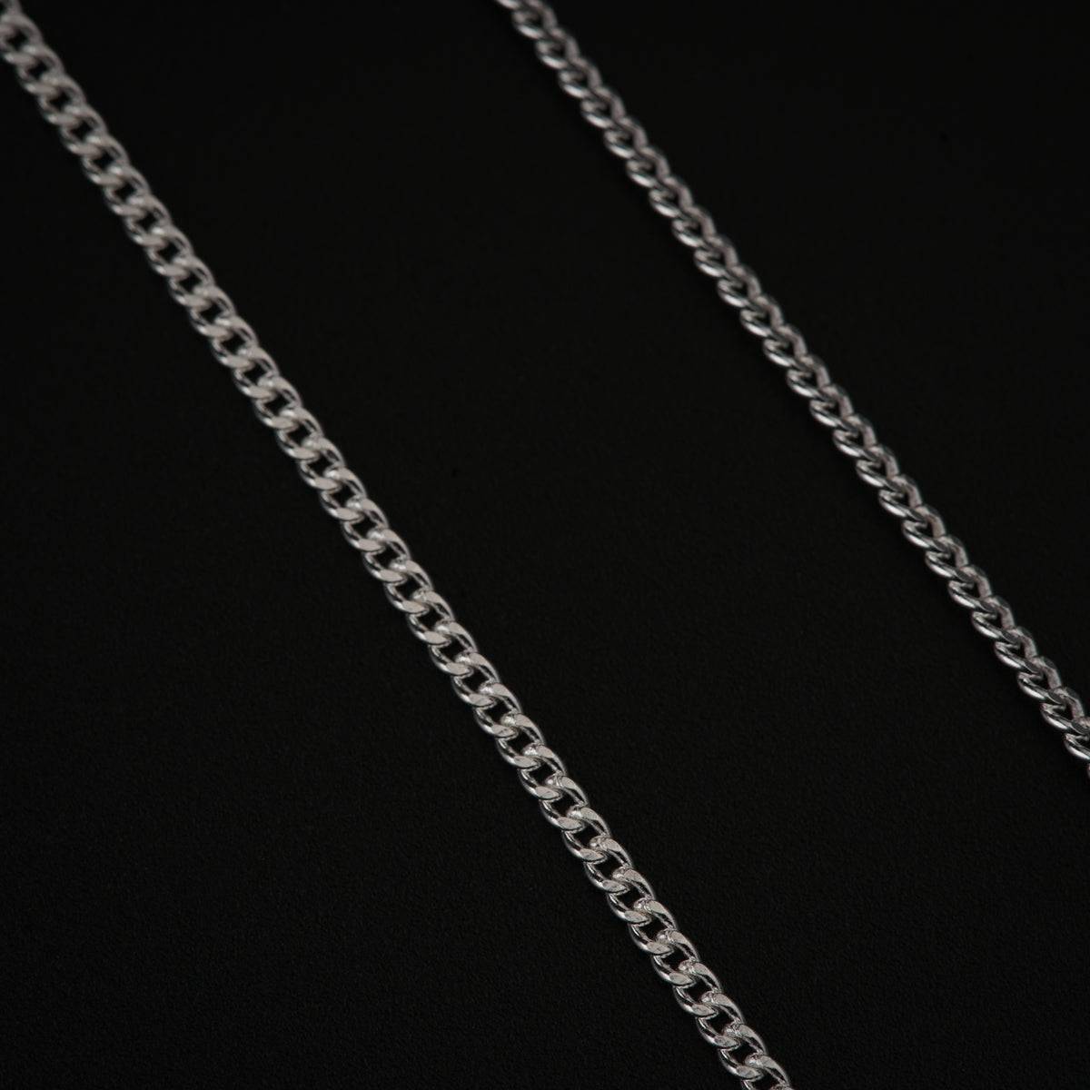 Saaj Motif Silver Chain Mangalsutra