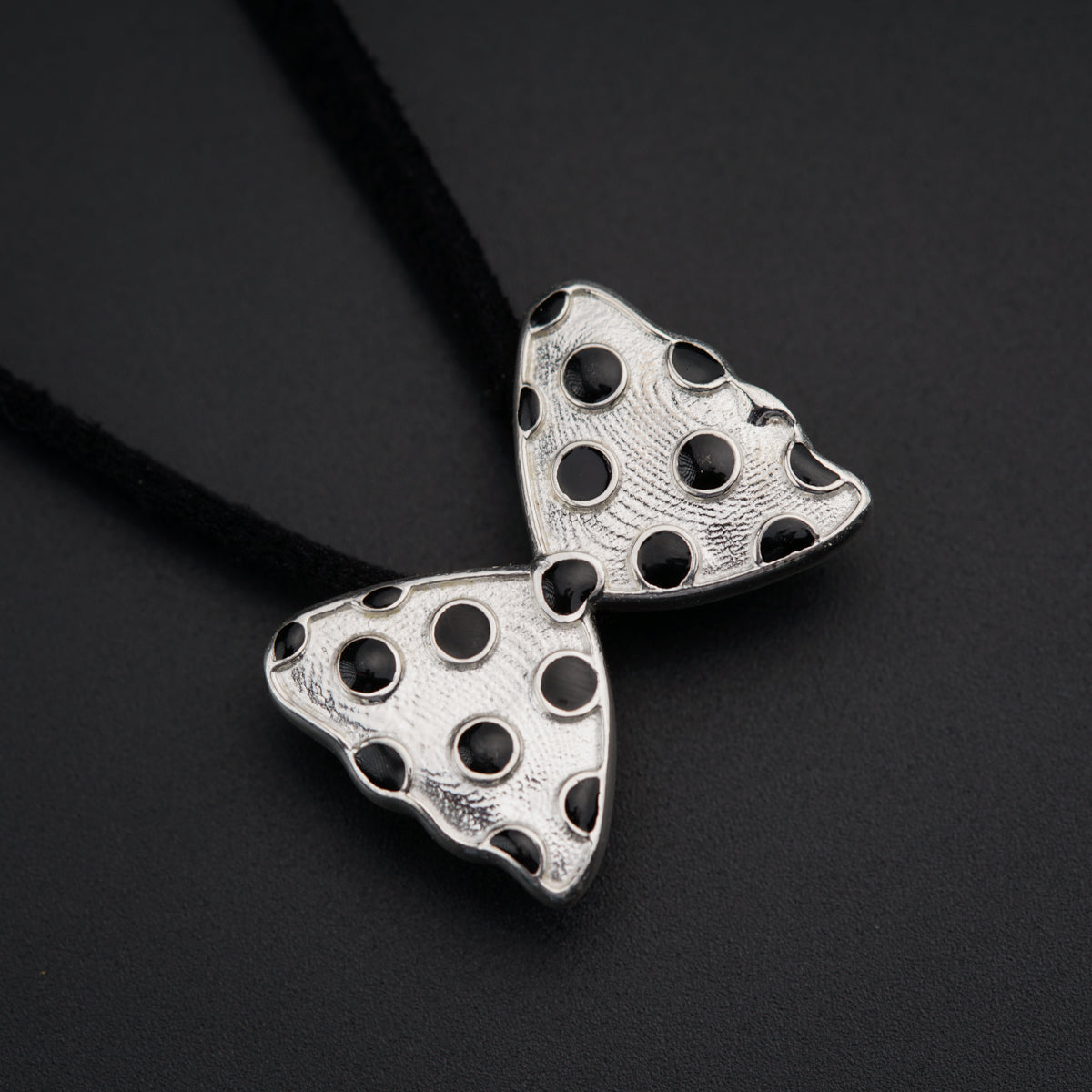 Polka Dots Bow Necklace for Men