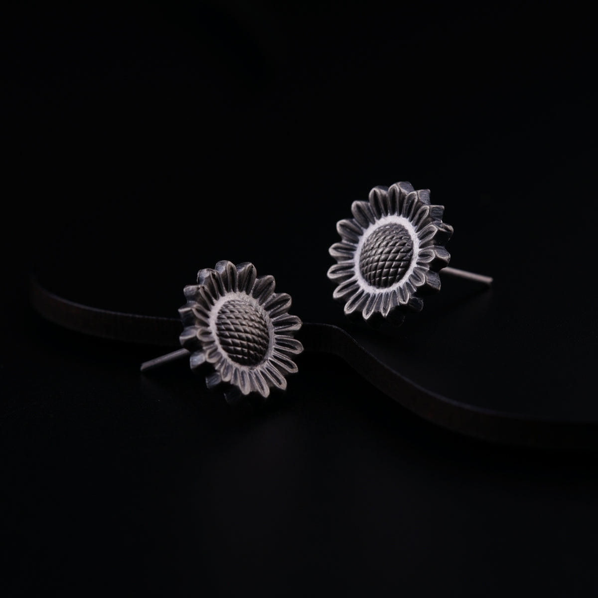 Silver Flower Earrings