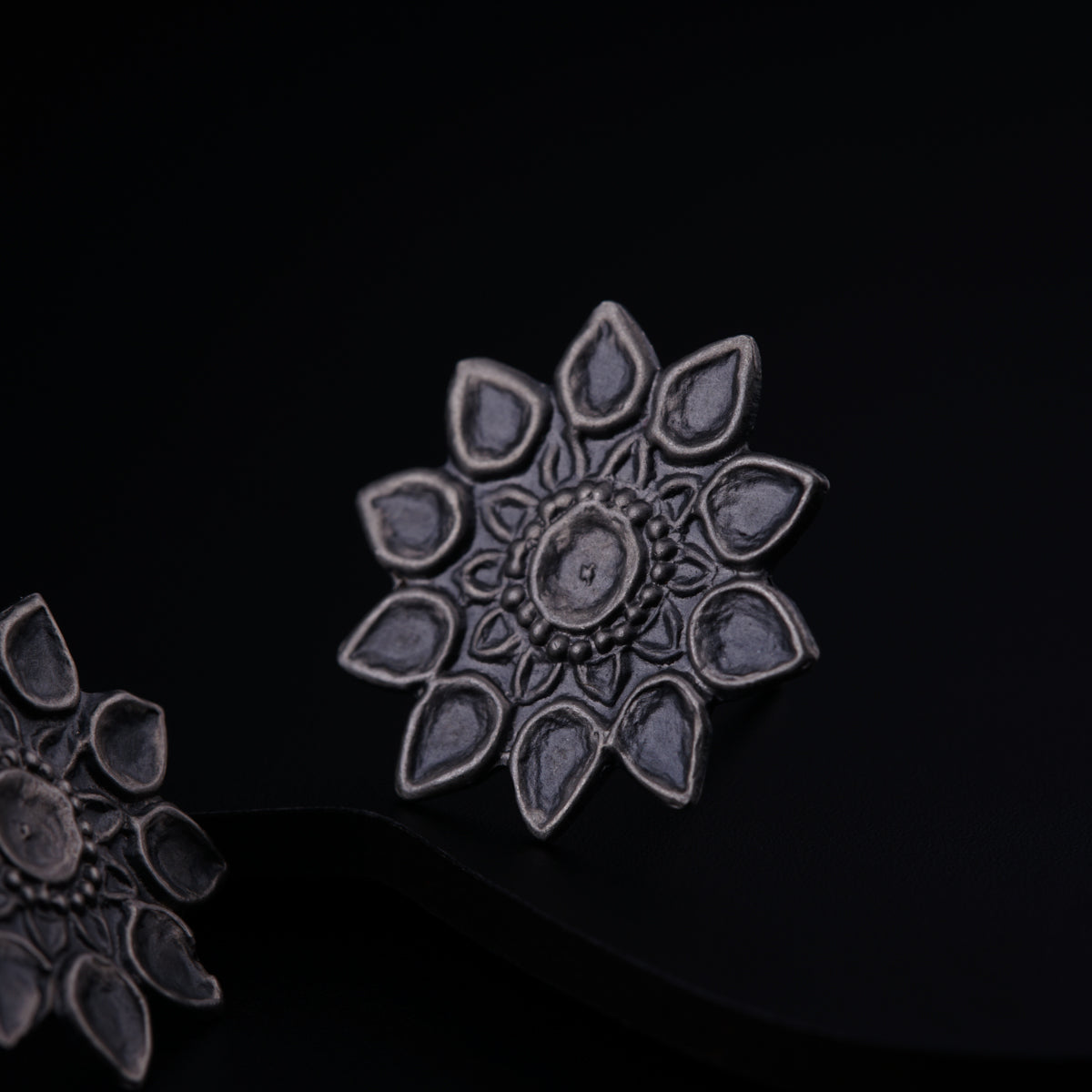 Silver Flower Earrings