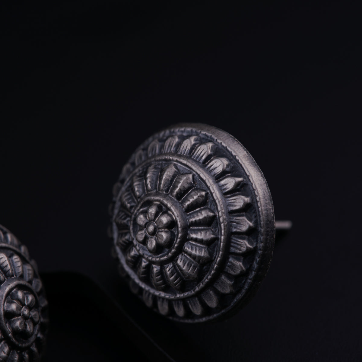 Silver Dome Earring
