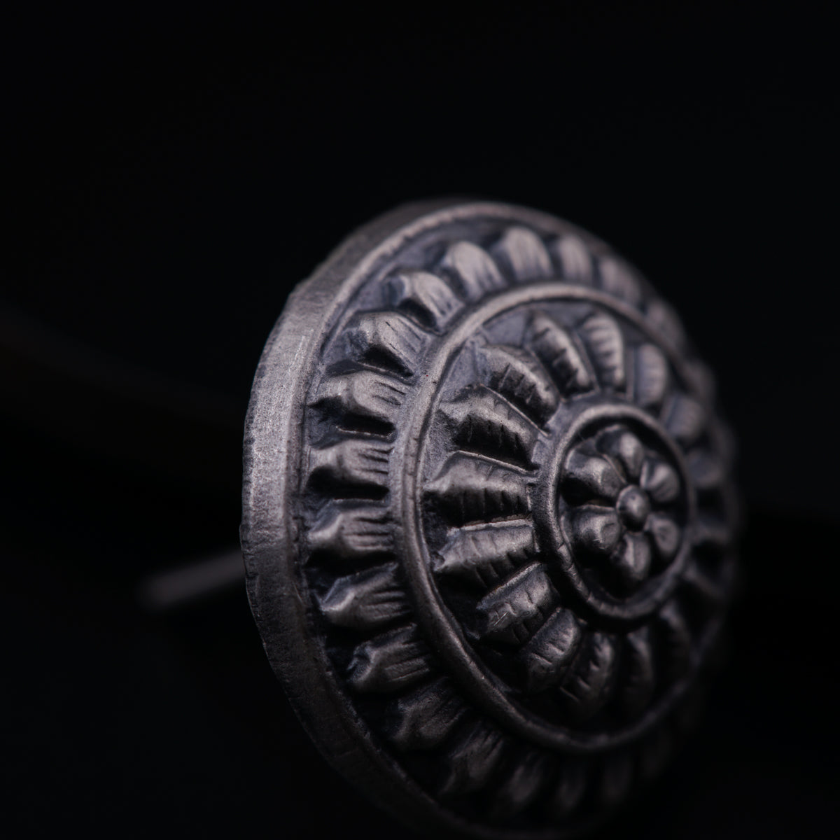 Silver Dome Earring