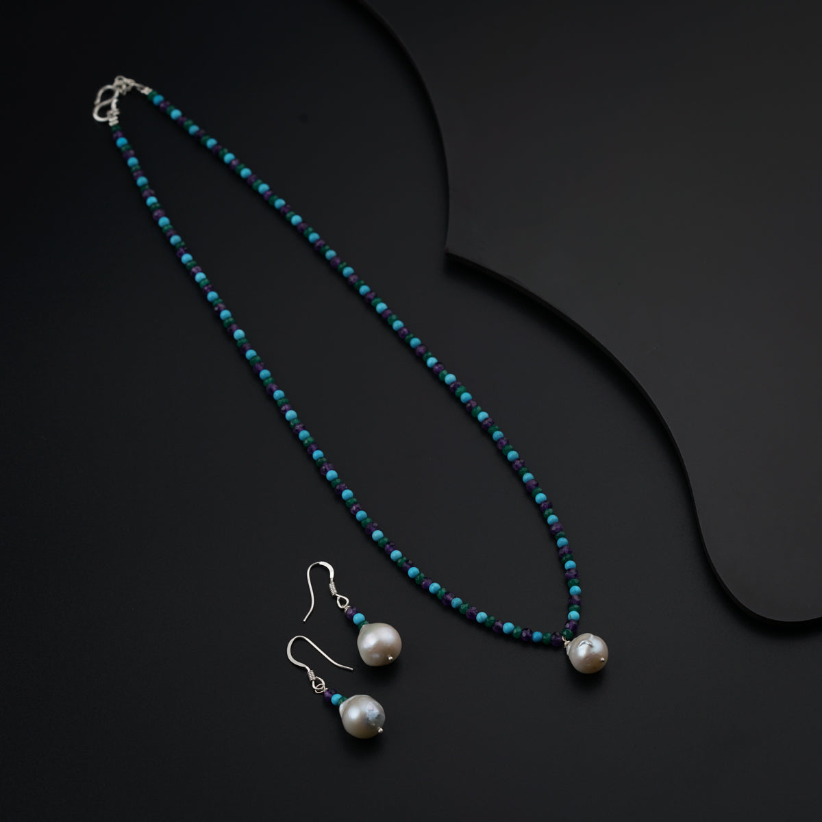 Zen Vibes Set: Amethyst, Green Jade and Turquoise Beads