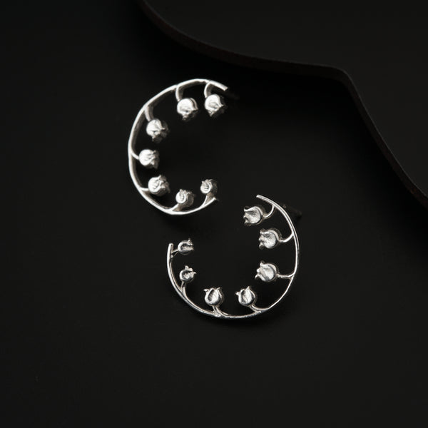Silver Lily of the Valley Earring