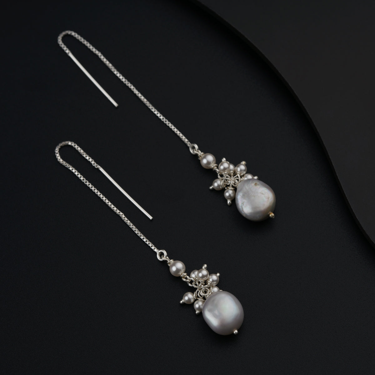 Sui Dhaaga Pearl Cluster Earrings