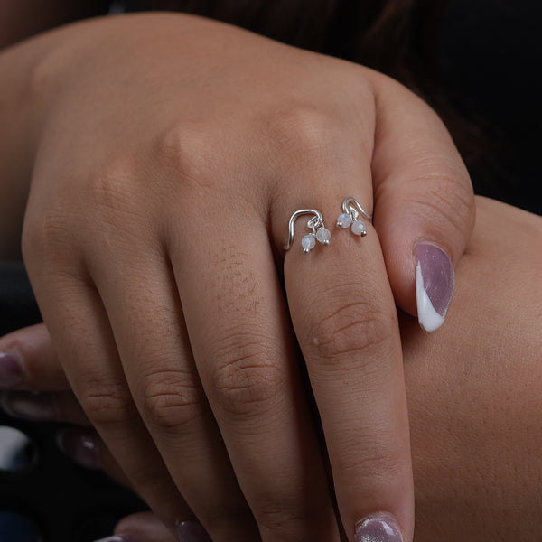 Moonstone Bunch Ring (Project Handmade)