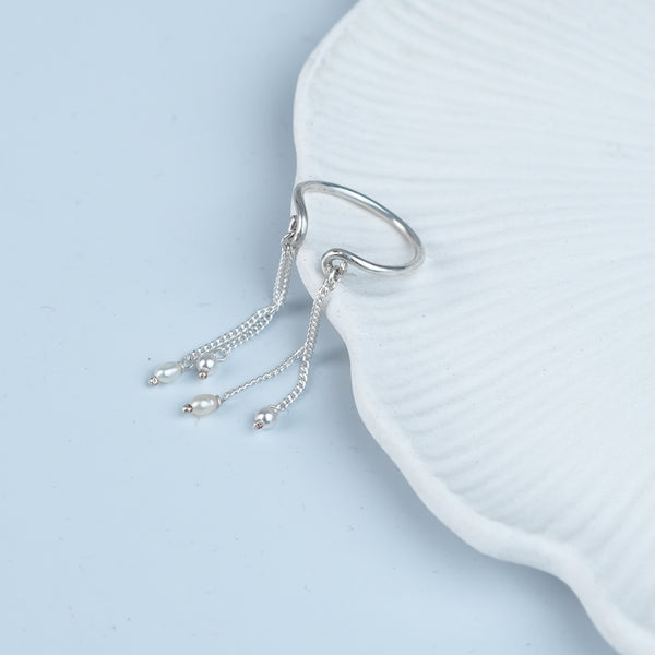 Chain & Pearl Ring (Project Handmade)