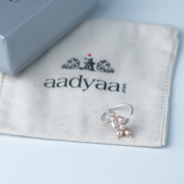 Rice Pearl Bunch Ring (Project Handmade)