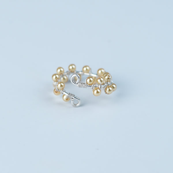 Golden Pearl Twisted Ring (Project Handmade)