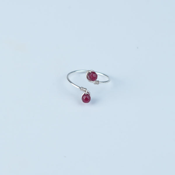 Pink Jade Ring (Project Handmade)