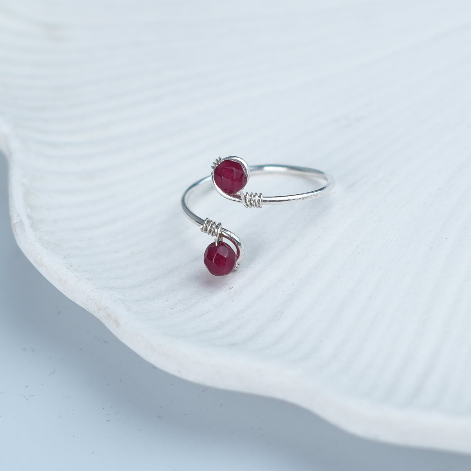 Pink Jade Ring (Project Handmade)