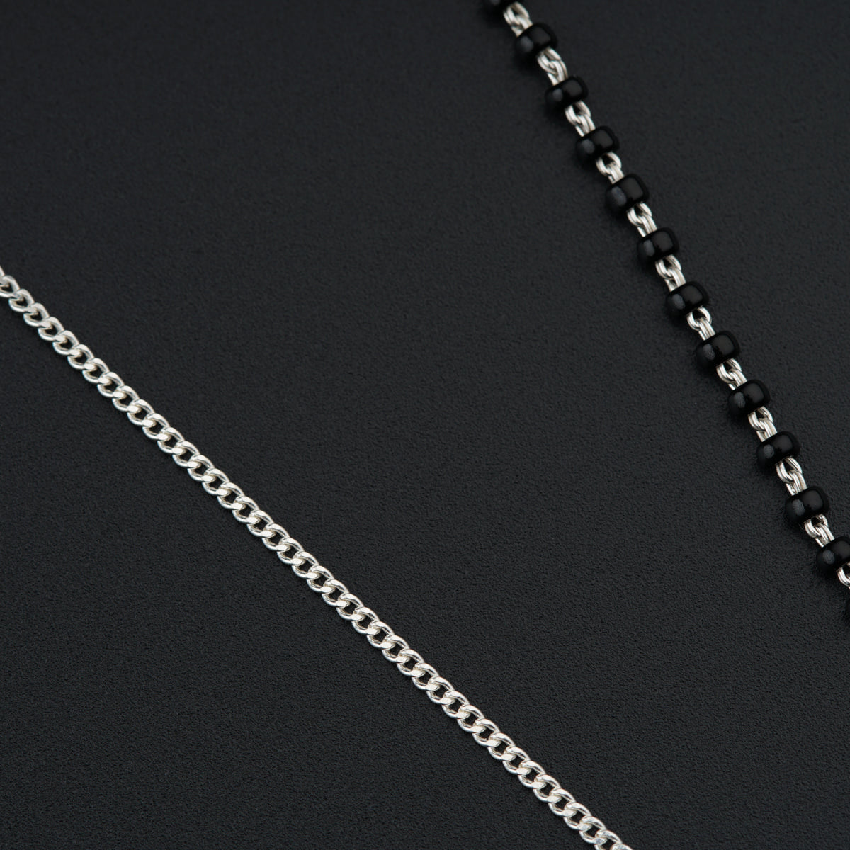Handmade Silver Beads Mangalsutra